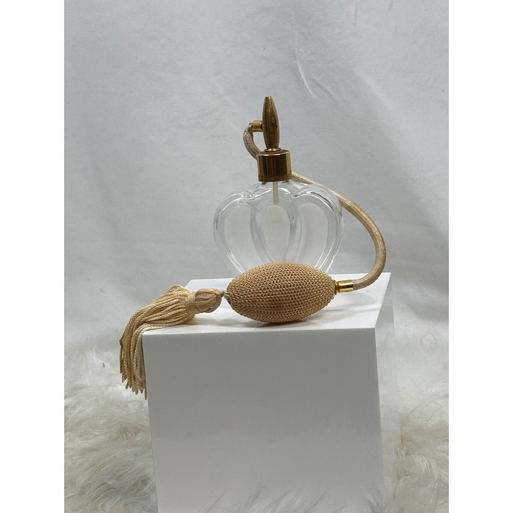 Unbranded Perfume Bottle OS Clear Good Vintage Heart Atomizer Tassel
